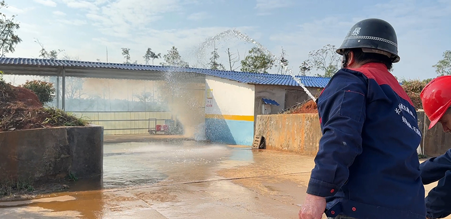 天禧烟花消防演练