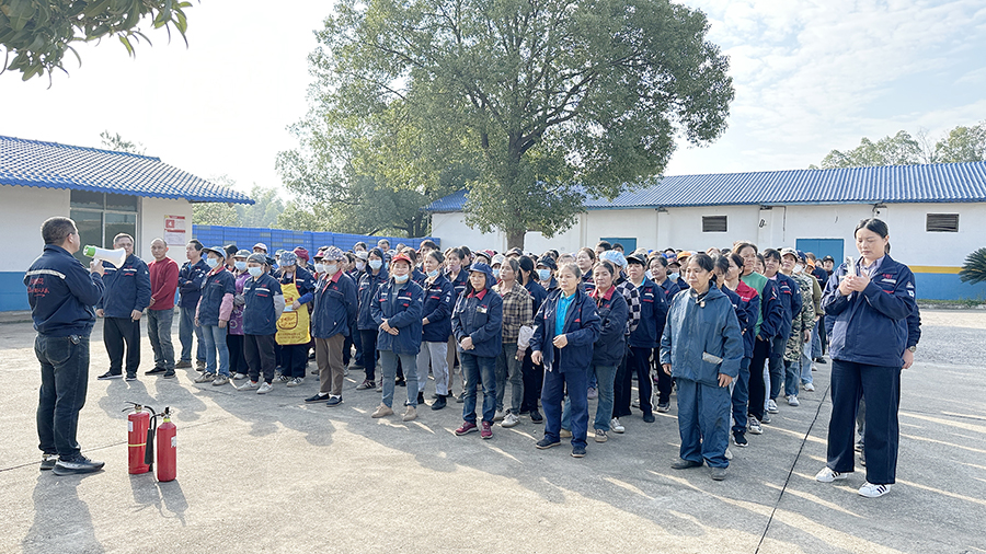 天禧烟花消防演练动员